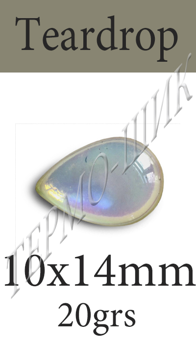  Color-Stone Teardrop 10x14mm